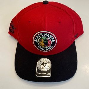 Chicago blackhawks forty seven brand SnapBack baseball cap. New with tags